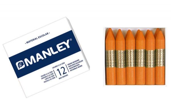 C/12 CERAS MANLEY UNICOLOR Nº6 NARANJA