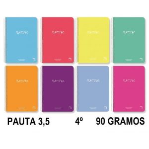 CUADERRNO DOS LINEAS PLASTIPAC 4º