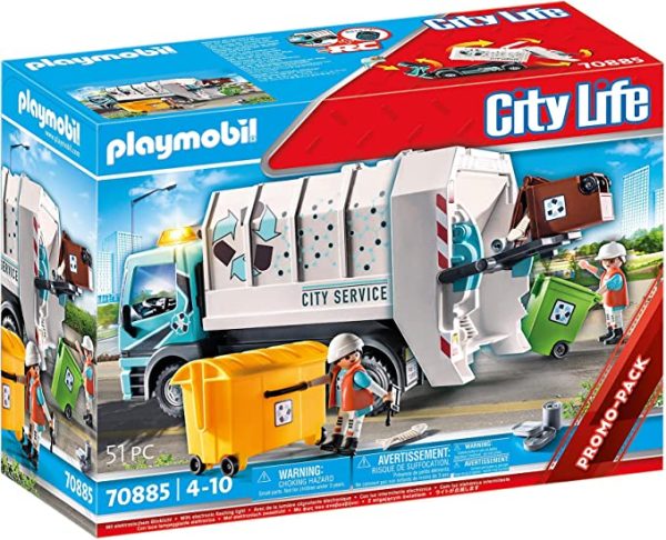 70885 PLAYMOBIL CAMIÓN DE BASURA CON LUCES - Imagen 2