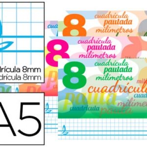 LIDERPAPEL A5 LIBRETA APAISADA 8MM 32H 70G