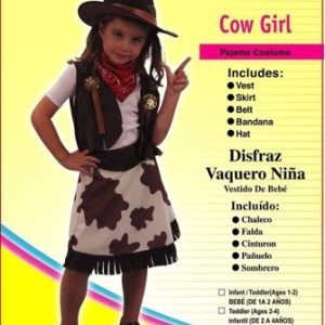 DISFRAZ INFANTIL 2-4 VAQUERA REF 82380