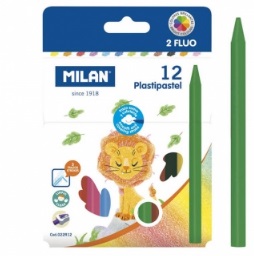 ESTUCHE 12 COLORES REDO. PLASTI. MILAN