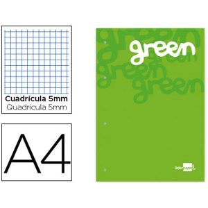 RECAMBIO ENCOLADO A4 LIDERPAPEL 100G VERDE BR07 COD 73782