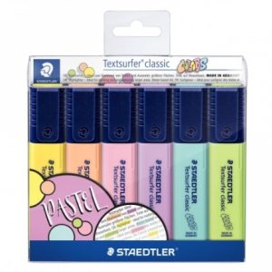 ESTUCHE FOSFORITO PASTEL 6 COLORES STAEDTLER