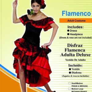 DISFRAZ ADULTA FLAMENCA TALLA MEDIANA /GRANDE CLADELLAS REF 86544