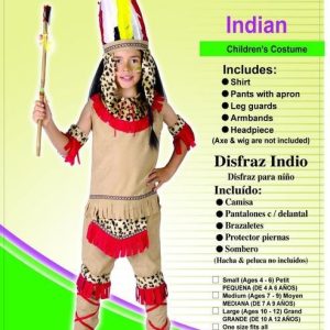 D.CHICO 7-9  INDIO CON LEOPARDO REF 87265 SIN MANGAS