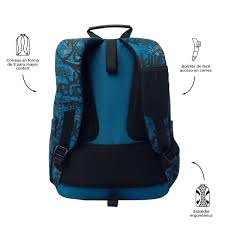 MOCHILA TOTTO MORRAL ACUARELES 2516N 4EC