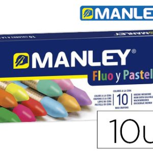 ESTUCHE 10 CERAS MANLEY FLUOR + PASTEL