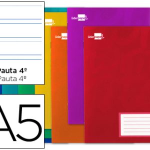 LIBRETA A5 GRAPAS LIDERPAPEL 32H 60G PAUTA 3,5mm