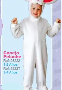 D.ANIMAL 1-2 AÑOS CONEJITO BLANCO REF 25222