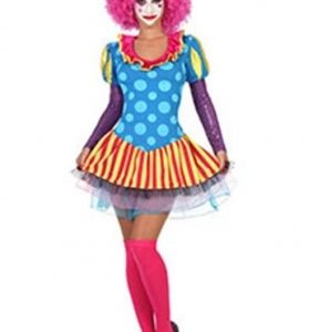 DISFRAZ ADULTA PAYASA T.1 ATOSA REF 229667 MINIFALDA
