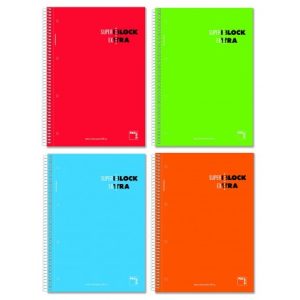 SUPERBLOCK EXTRA PACSA 5X5 120H 90G 5 COLORES MICROPER
