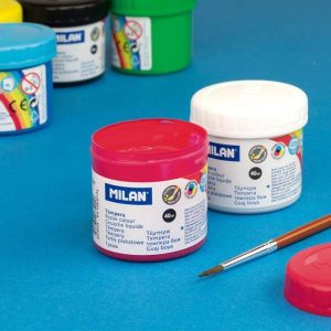 ESTUCHE 6 BOTES TEMPERA MILAN 40ML COLORES SURTIDOS