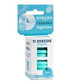 ESTUCHE 11 DISCOS MENTA PARA CUADERNO INGENIOX