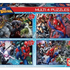 MULTI 4 PUZZLES SPIDERMAN 50-80-100-150