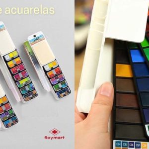CAJA 42 ACUAERELAS PROFESSIONAL WATER COLOR FORMA ABANICO
