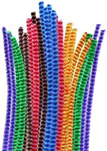 LIMPIAPIPAS CHENILLA MIX  COLORES 8MM X 30CM 25 UNID