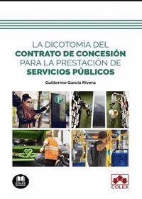 DICOTOMIA CONTRATO CONCESION PRESTACION SERVICIOS PUBLICOS