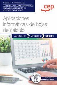 MANUAL APLICACIONES INFORMATICAS DE HOJAS DE CALCULO UF0321