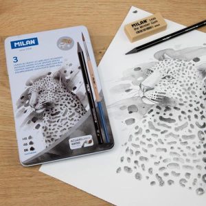 ESTUCHE MET 3 LÁPICES TODO GRAFITO + ACCES