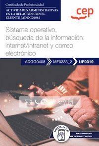 MANUAL SISTEMA OPERATIVO BUSQUEDA DE LA INFORMACION INTERNE