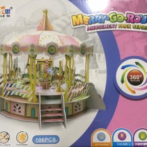PUZZLE 3D MERRY GO ROUND . ATRACCIONES PARQUE
