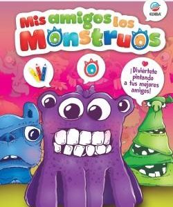 Mis Amigos Los Monstruos. Libro para colorear Dos.
