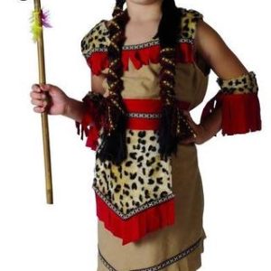 D.CHICA 10-12 INDIA CON LEOPARDO Y ROJO REF 87328