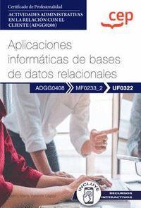 MANUAL APLICACIONES INFORMATICAS DE BASES DE DATOS RELACION