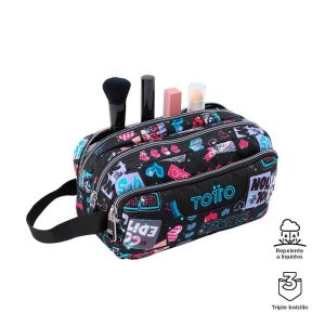 ESTUCHE TOTTO ESCOLAR ECO-FRIENDLY TRES CREMALLERAS MULTIUSO AGAPEC CODE:AC52ECO009 2416Z 6CZ