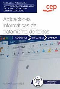 MANUAL APLICACIONES INFORMATICAS DE TRATAMIENTO DE TEXTOS