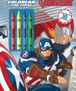 LOS VENGADORES - LIBRO PARA COLOREAR CON CERAS - C