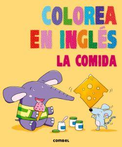 Colorea en inglés : la comida