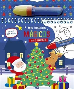 PINTO CON AGUA FELIZ NAVIDAD